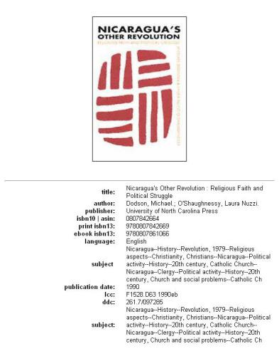 Nicaragua's other revolution: religious faith and political struggle