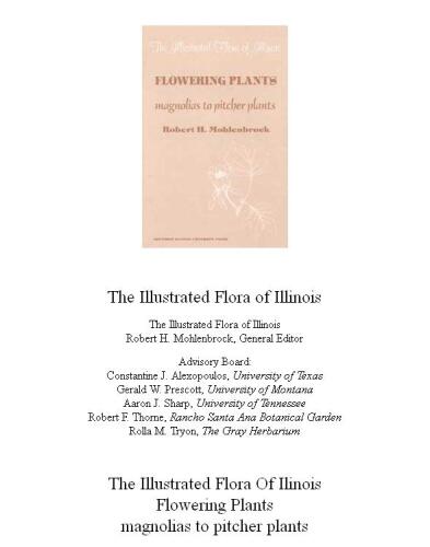 Flowering plants, magnolias to pitcher plants