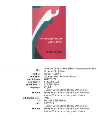 American theater of the 1960s