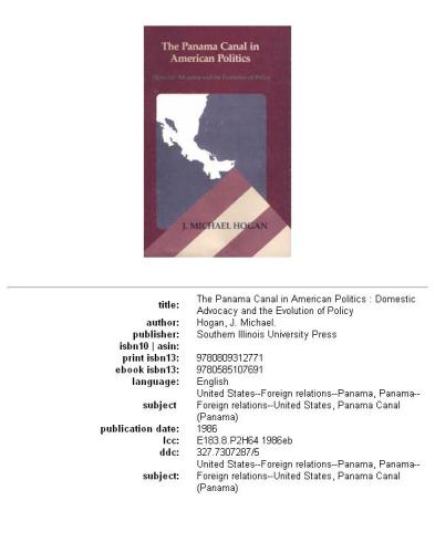 The Panama Canal in American politics: domestic advocacy and the evolution of policy