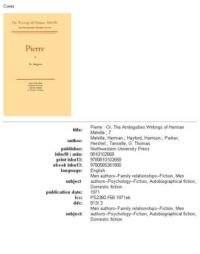 Pierre: or, The ambiguities