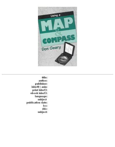 Using a map and compass