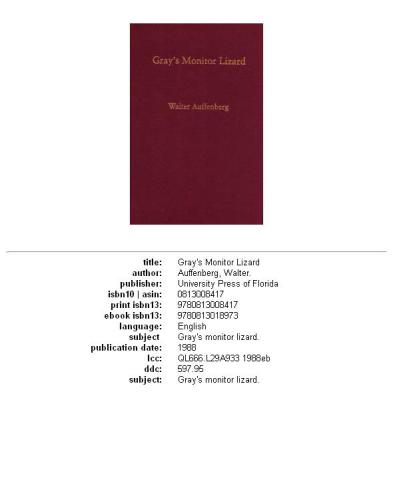 Gray's monitor lizard