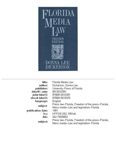Florida media law