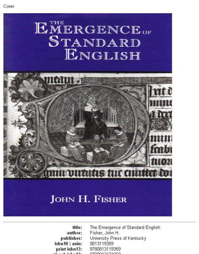 The emergence of standard English