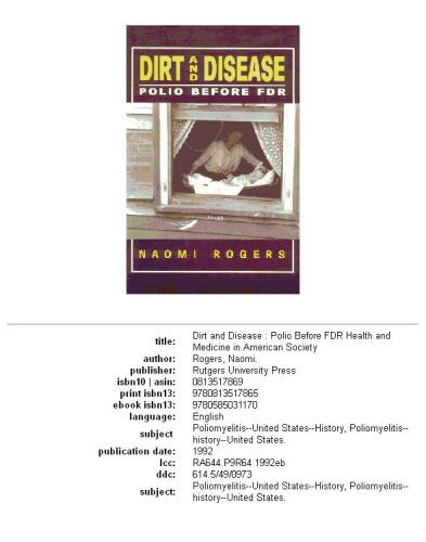 Dirt and disease: polio before FDR