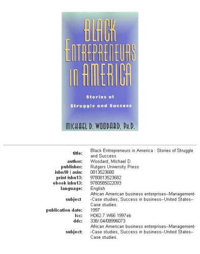 Black entrepreneurs in America: stories of struggle and success