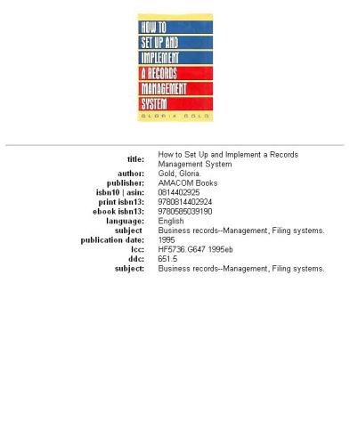 How to set up and implement a records management system