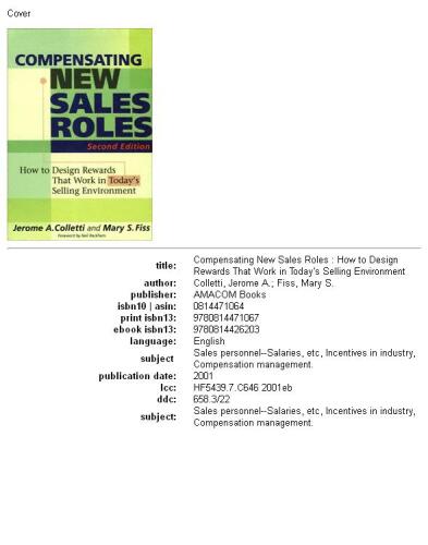 Compensating new sales roles: how to design rewards that work in today's selling environment