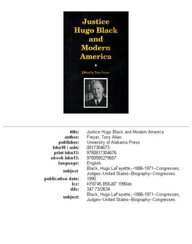 Justice Hugo Black and modern America
