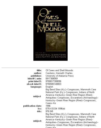 Of caves and shell mounds