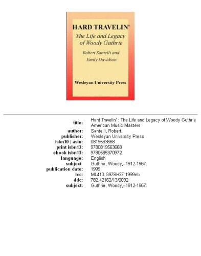 Hard travelin': the life and legacy of Woody Guthrie