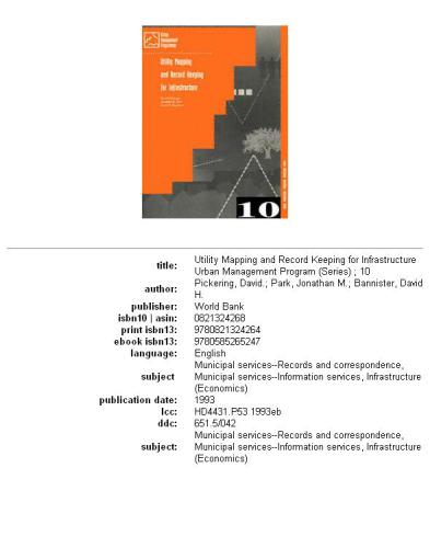 Utility mapping and record keeping for infrastructure