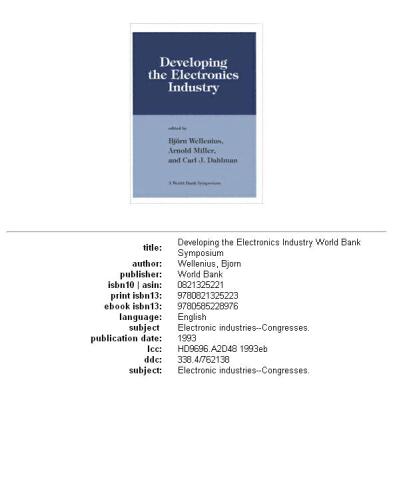 Developing the electronics industry