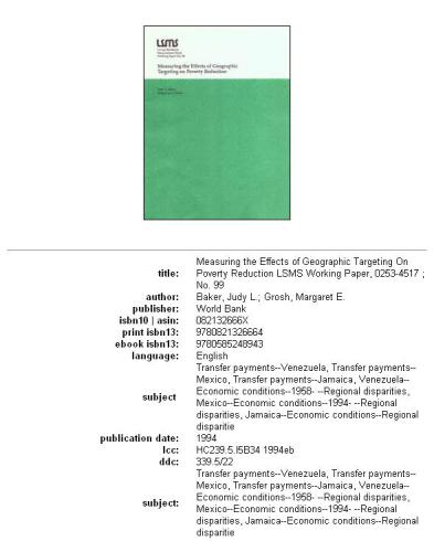 Measuring the effects of geographic targeting on poverty reduction