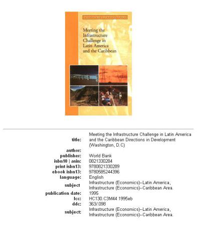 Meeting the infrastructure challenge in Latin America and the Caribbean
