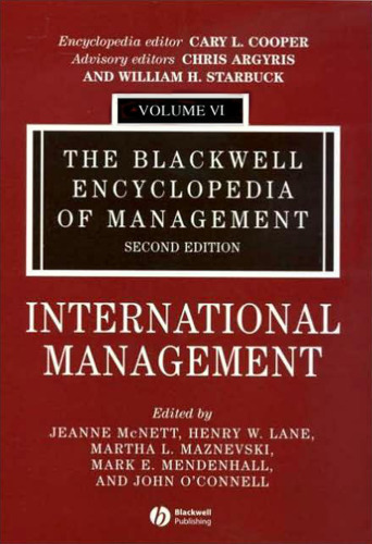 The Blackwell Encyclopedia of Management, International Management (Blackwell Encyclopaedia of Management) (Volume 6)