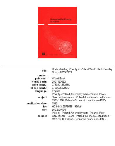 Understanding poverty in Poland