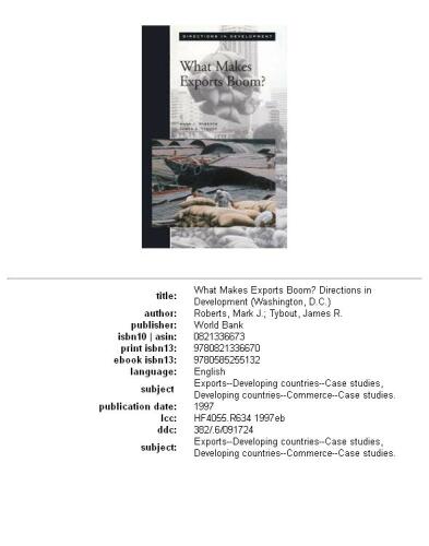 What makes exports boom?