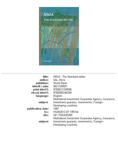 MIGA: the standard-setter