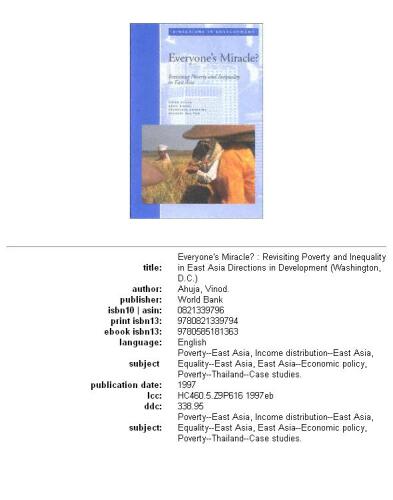 Everyone's miracle?: revisiting poverty and inequality in East Asia