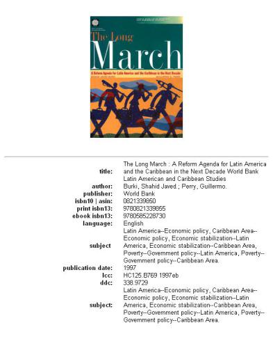 The long march: a reform agenda for Latin America and the Caribbean in the next decade