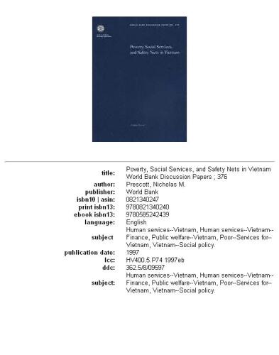 Poverty, social services, and safety nets in Vietnam, Parts 63-376