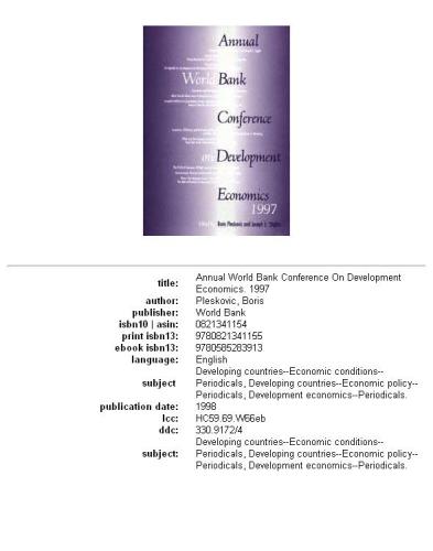 Annual World Bank Conference on Development Economics, Part 489