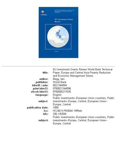 EU investment grants review, Volumes 23-435