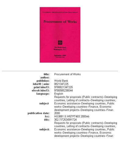 Procurement of works, Page 964