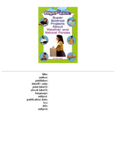 Weather and Natural Forces