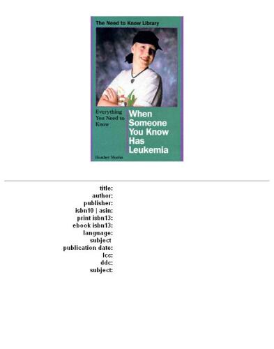 Everything you need to know when someone you know has leukemia