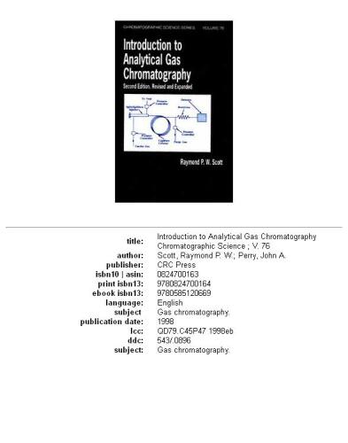 Introduction to analytical gas chromatography