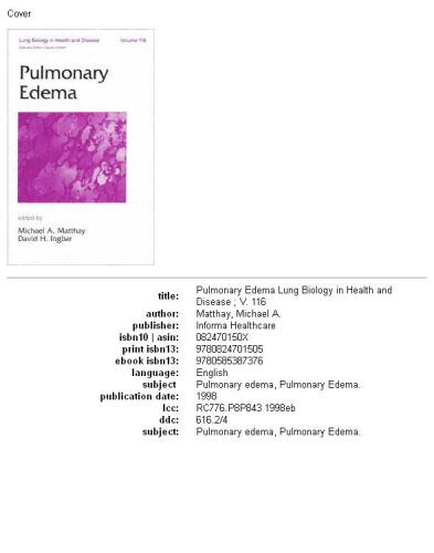 Pulmonary edema