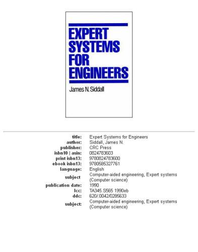 Expert systems for engineers