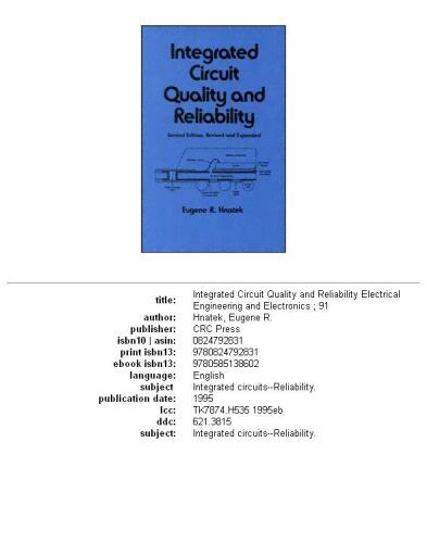 Integrated circuit quality and reliability