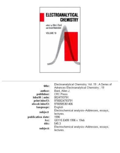 Electroanalytical chemistry: a series of advances