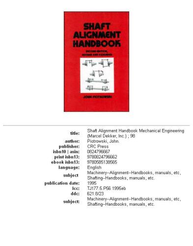 Shaft alignment handbook