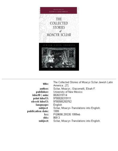 The collected stories of Moacyr Scliar