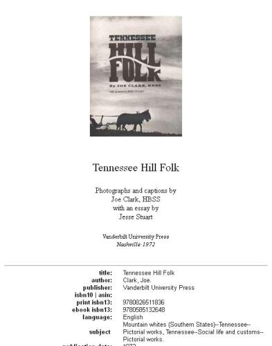 Tennessee hill folk