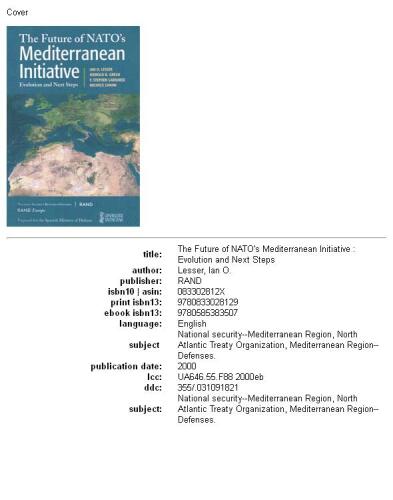 The future of NATO's Mediterranean initiative: evolution and next steps