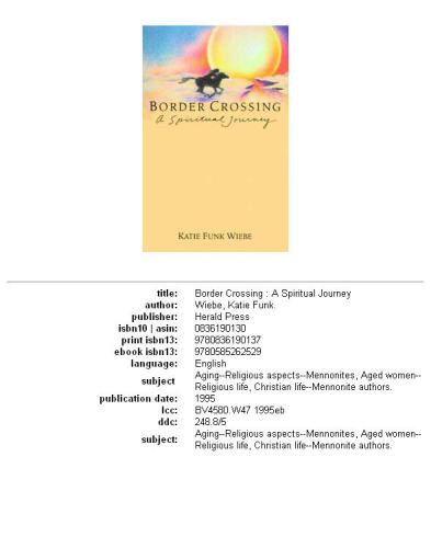 Border Crossing: A Spiritual Journey