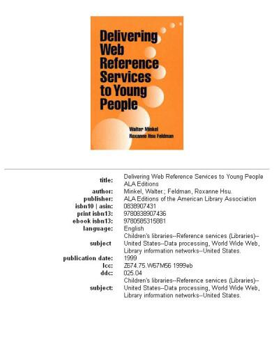 Delivering Web reference services to young people