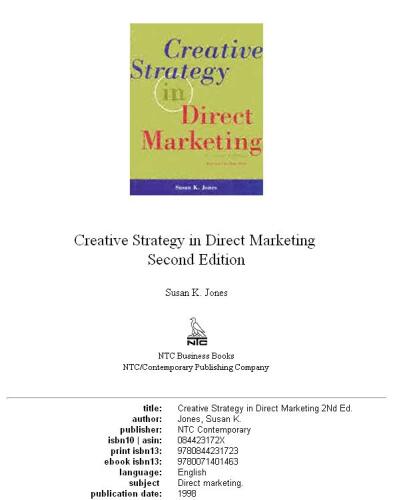 Creative strategy in direct marketing