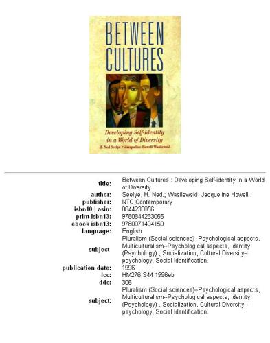 Between cultures: developing self-identity in a world of diversity