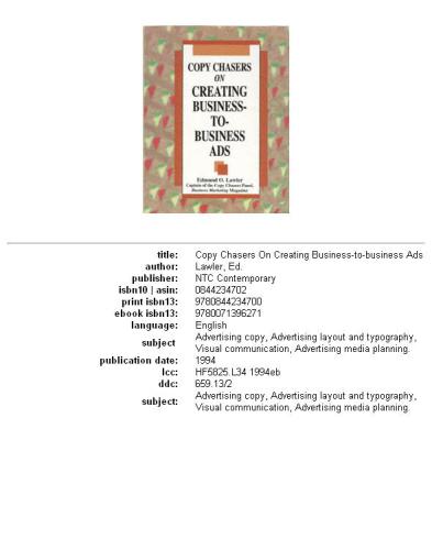 Copy chasers on creating business-to-business ads