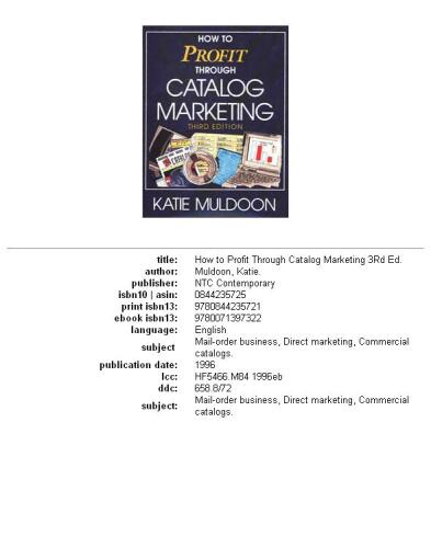 How to profit through catalog marketing