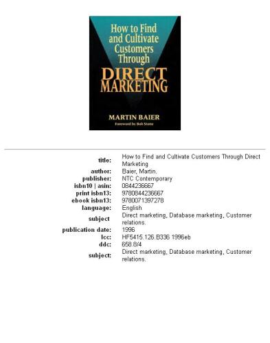 How to find and cultivate customers through direct marketing