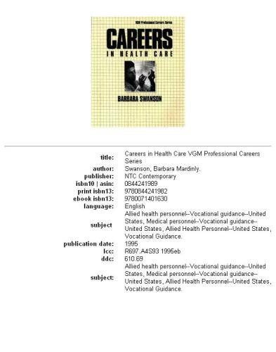 Careers in health care