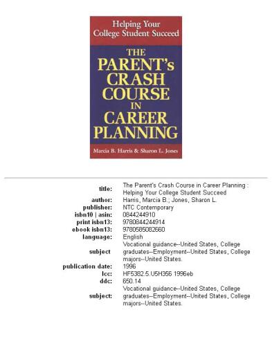 The parent's crash course in career planning: helping your college student succeed